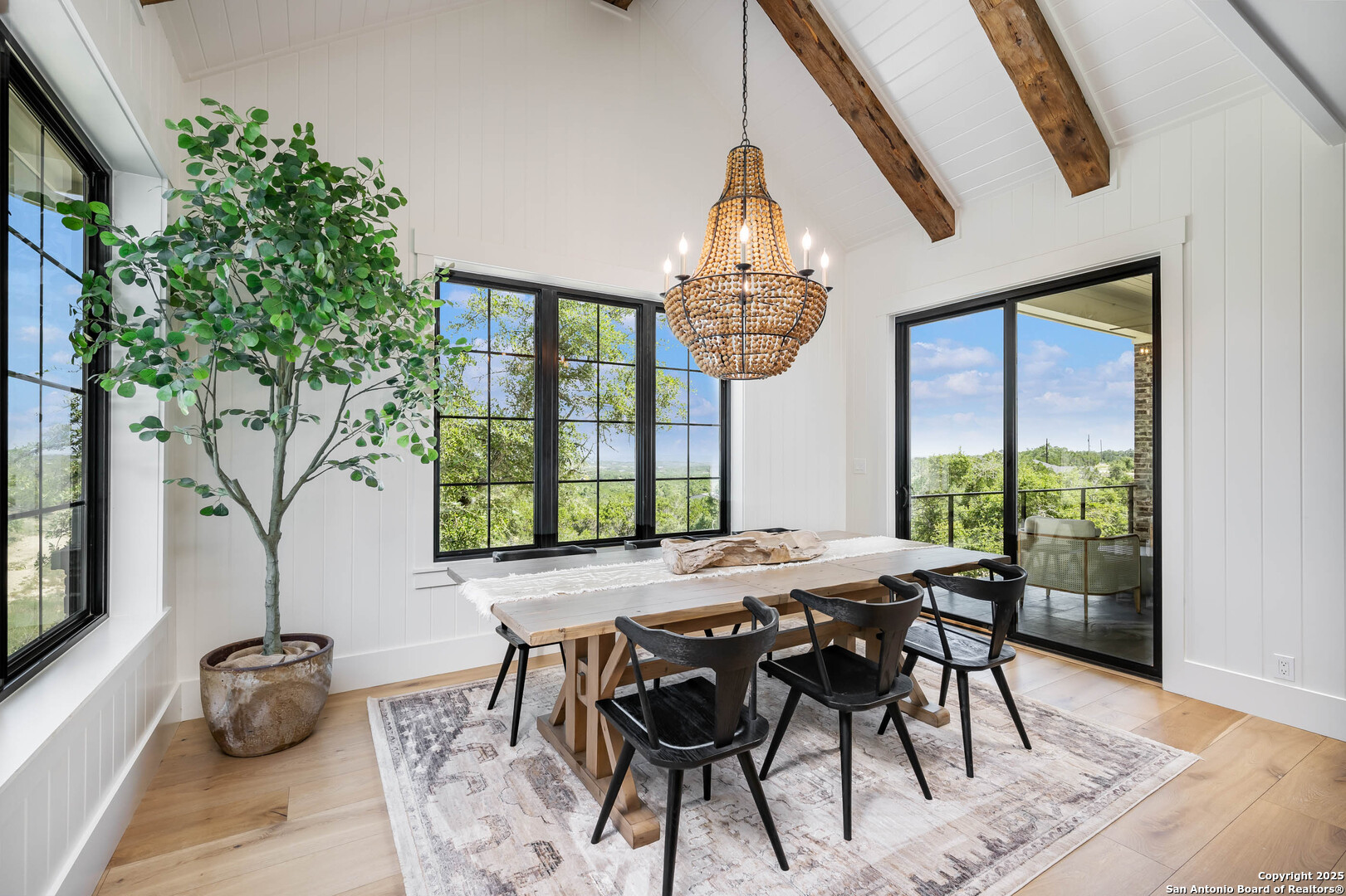 324 Ridge Point Spring Branch, TX 78070 - Photo 24 of 50 a view of a dining room with furniture window and outside view