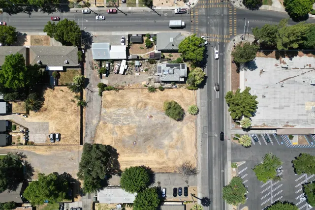 an aerial view of city