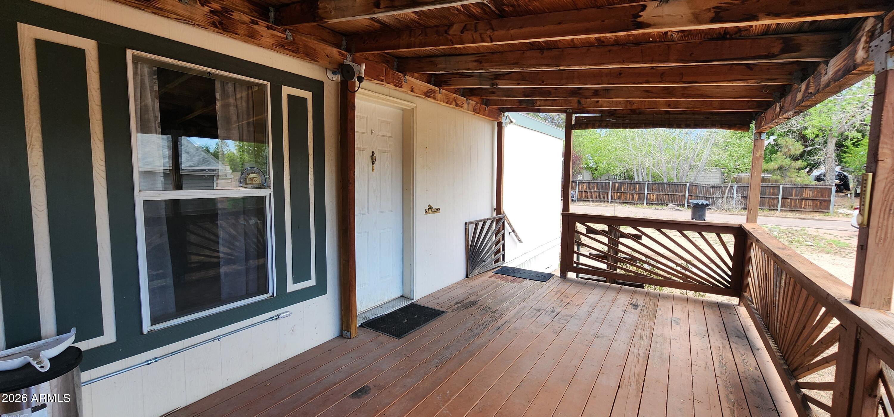 210 South Goodnow Road Payson, AZ 85541 - Photo 6 of 19 Covered Deck Entry