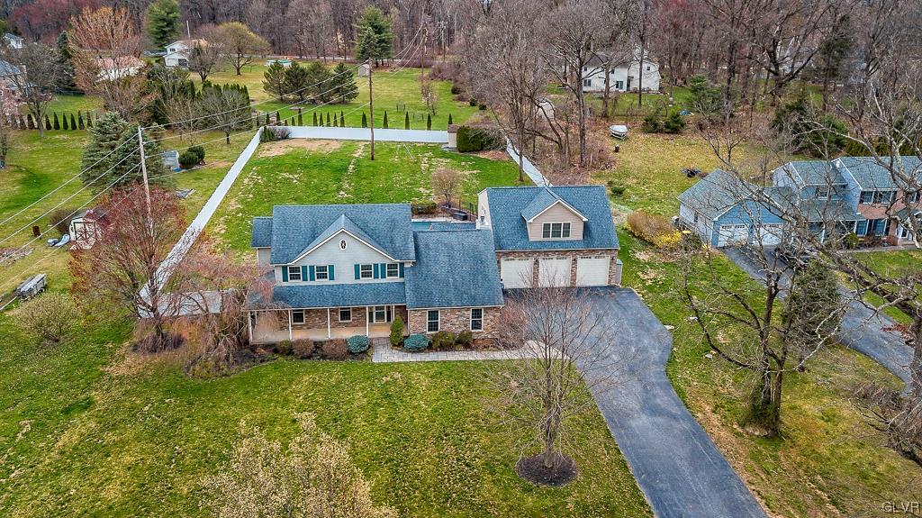 973 Renaldi Road Wind Gap, PA 18091 - Photo 3 of 50 a aerial view of a house with a garden and plants