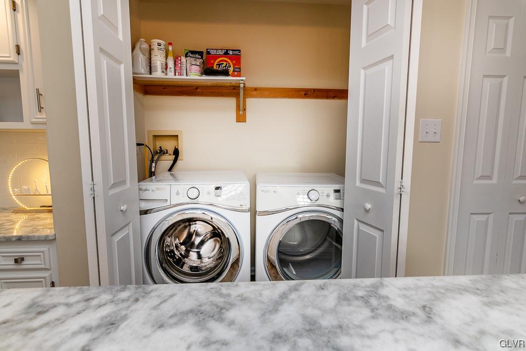 973 Renaldi Road Wind Gap, PA 18091 - Photo 38 of 50 a view of a bedroom with washer and dryer