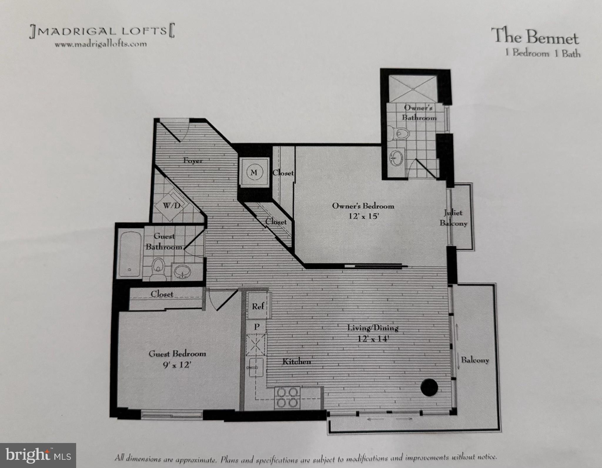 811 4th Street Northwest, Unit 404 Washington, DC 20001 - Photo 23 of 23 Floorplan