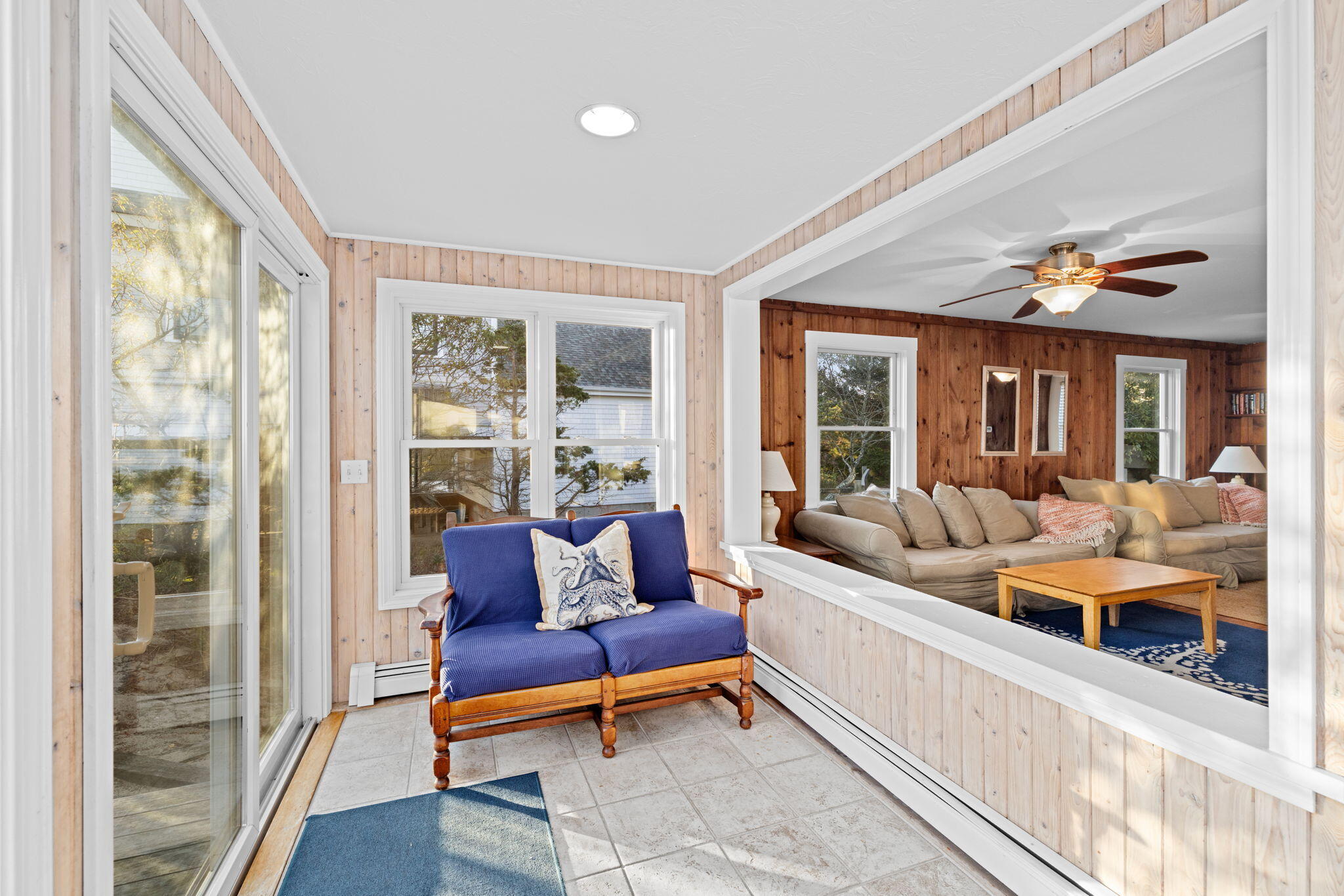 133 Phillips Road Sagamore Beach, MA 02562 - Photo 14 of 44 a living room with furniture and a large window