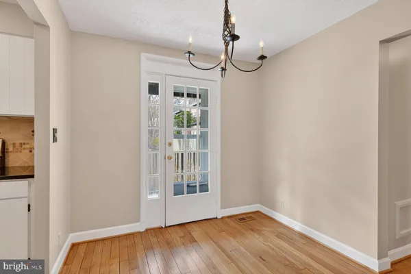 a view of an empty room