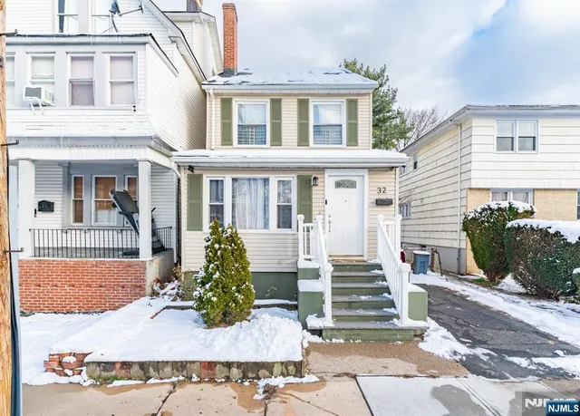 a front view of a house