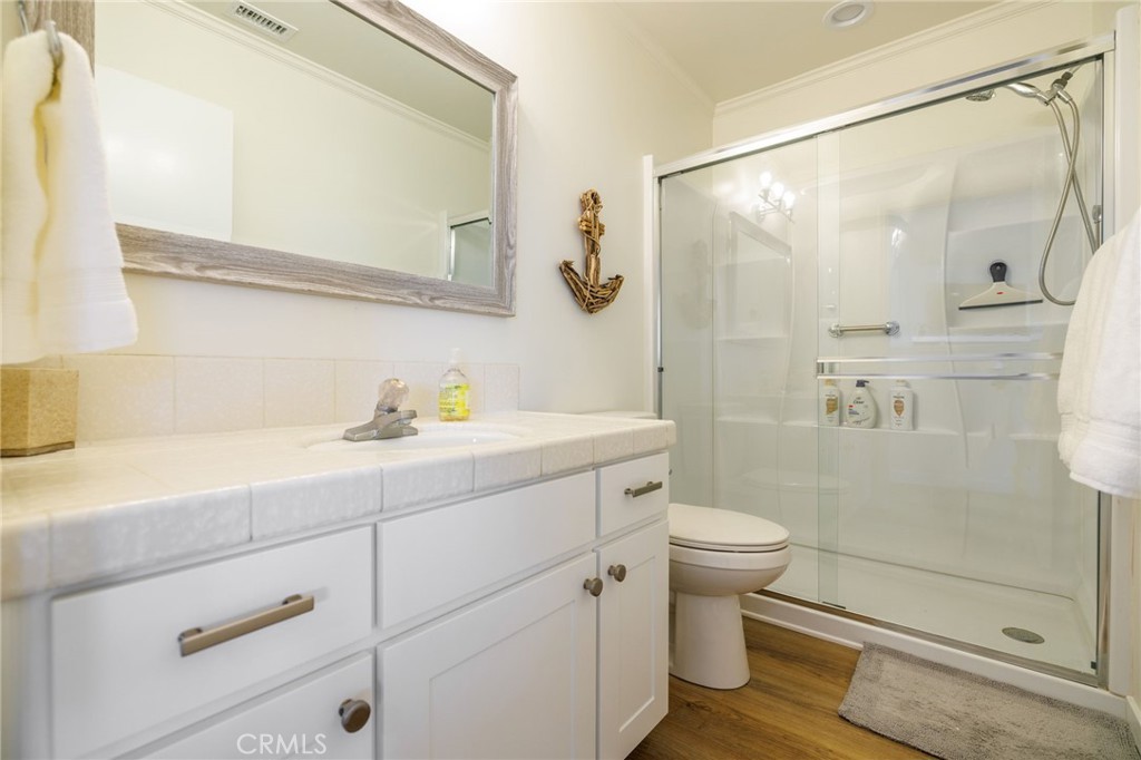 2091 Circle Drive Cayucos, CA 93430 - Photo 16 of 21 a bathroom with a sink a toilet and shower