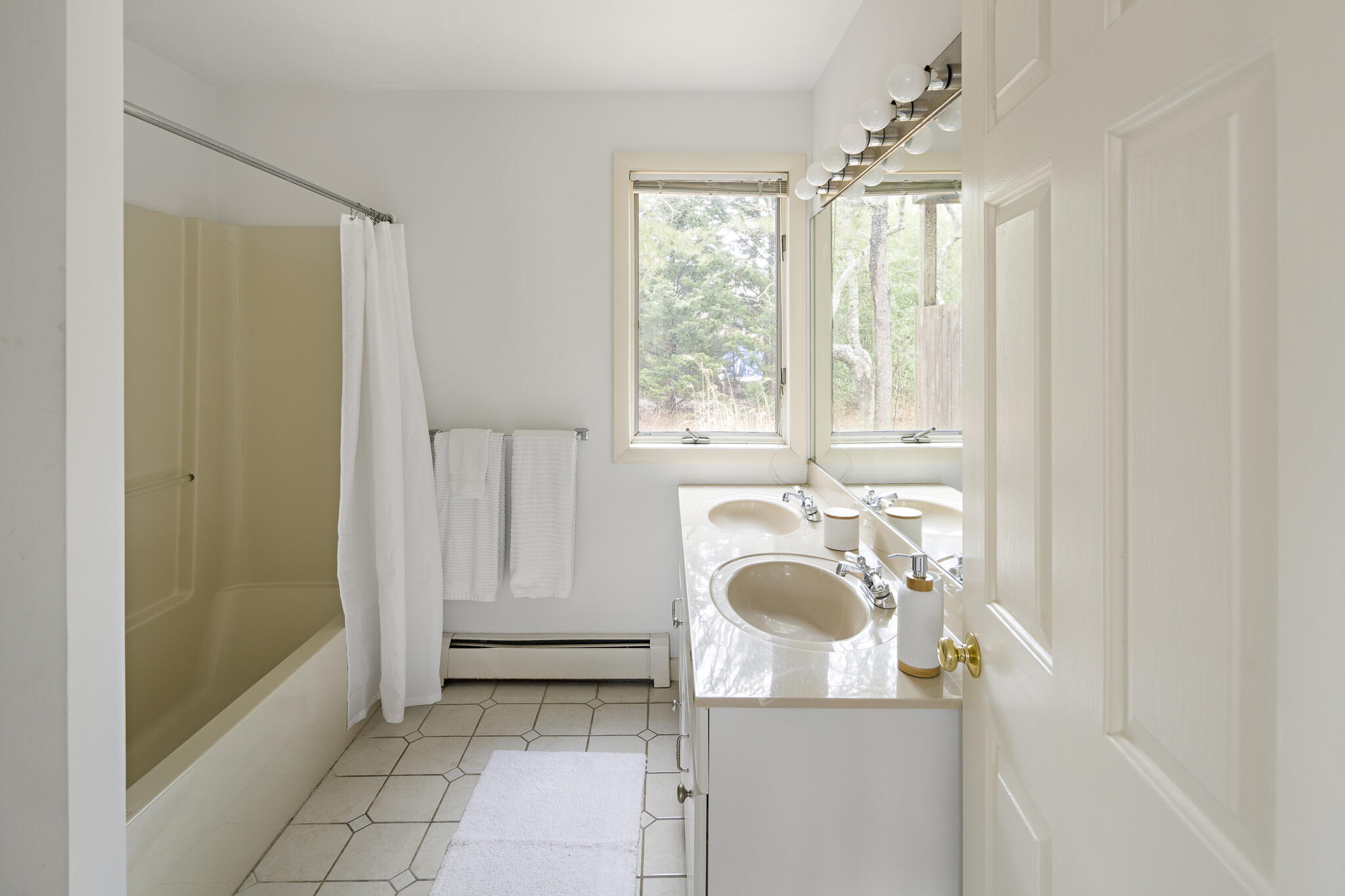 73 Dodgers Hole Road Edgartown, MA 02539 - Photo 18 of 26 Primary full bath with double sinks