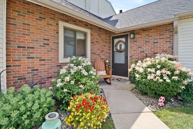 a front view of a house