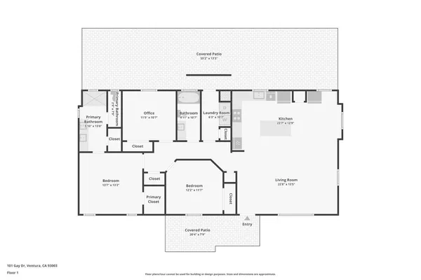 a view of a two chairs in the patio