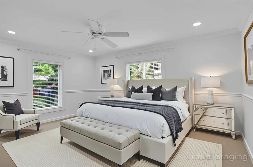 6769 Entrada Place Boca Raton, FL 33433 - Photo 25 of 47 a spacious bedroom with a bed and a couch