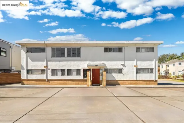a view of a building with a outdoor space