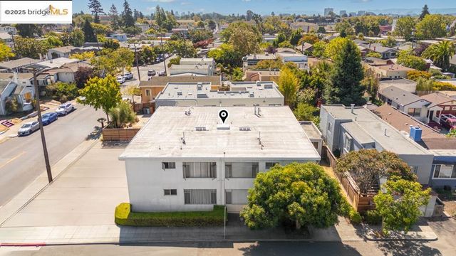 a view of a city with tall buildings