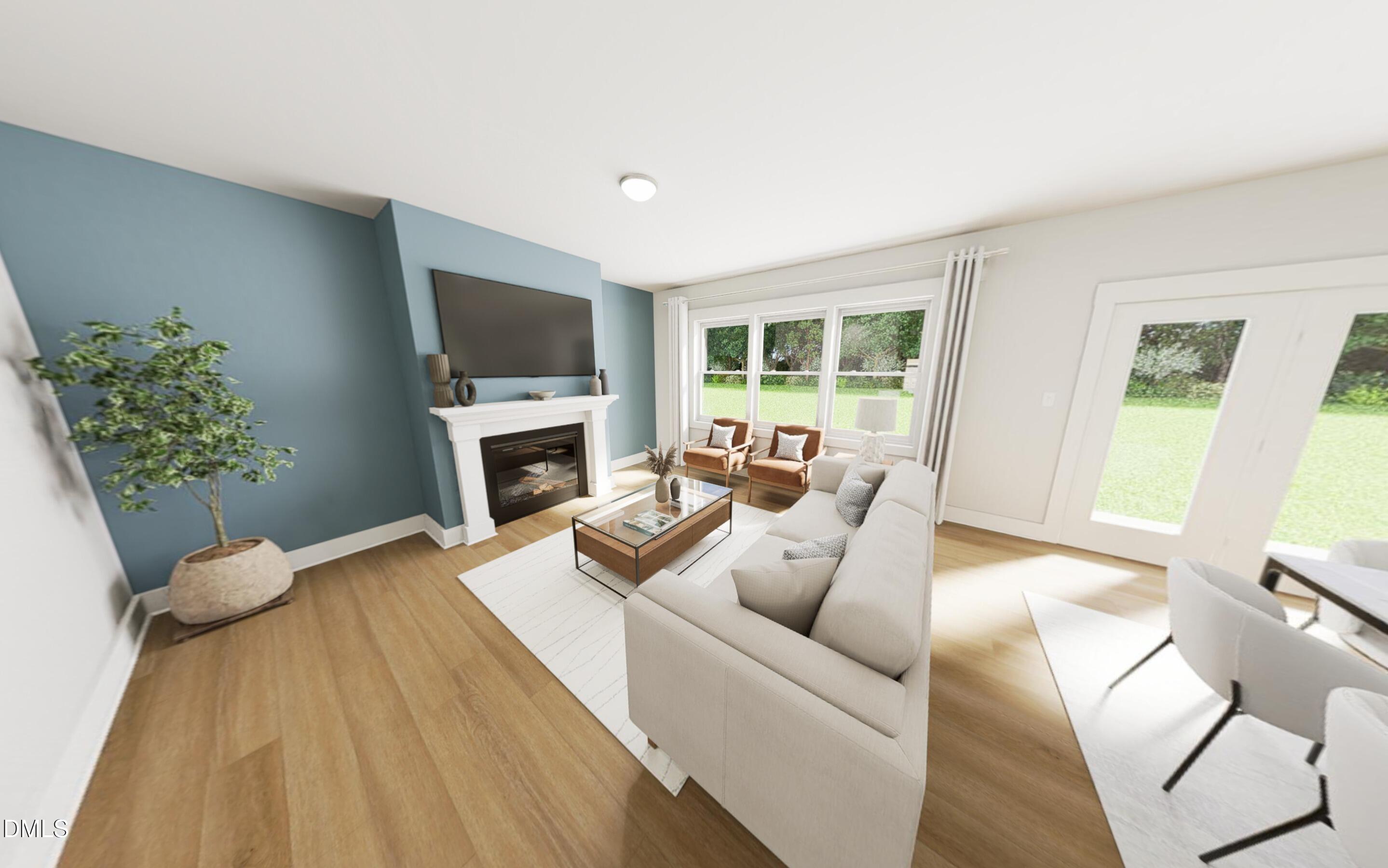 1908 Pollinator Place Mebane, NC 27302 - Photo 3 of 21 Living Room Rendering