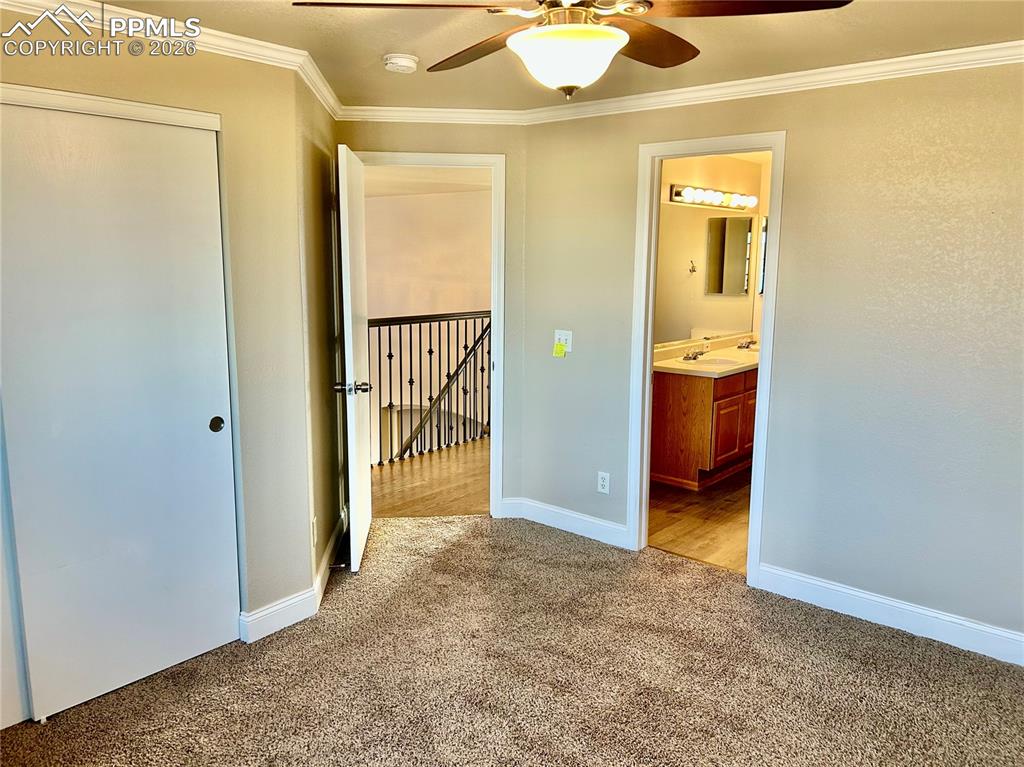 7672 Bullet Road Peyton, CO 80831 - Photo 31 of 50 Upstairs Bedroom 1 that connects to a Full Bath.