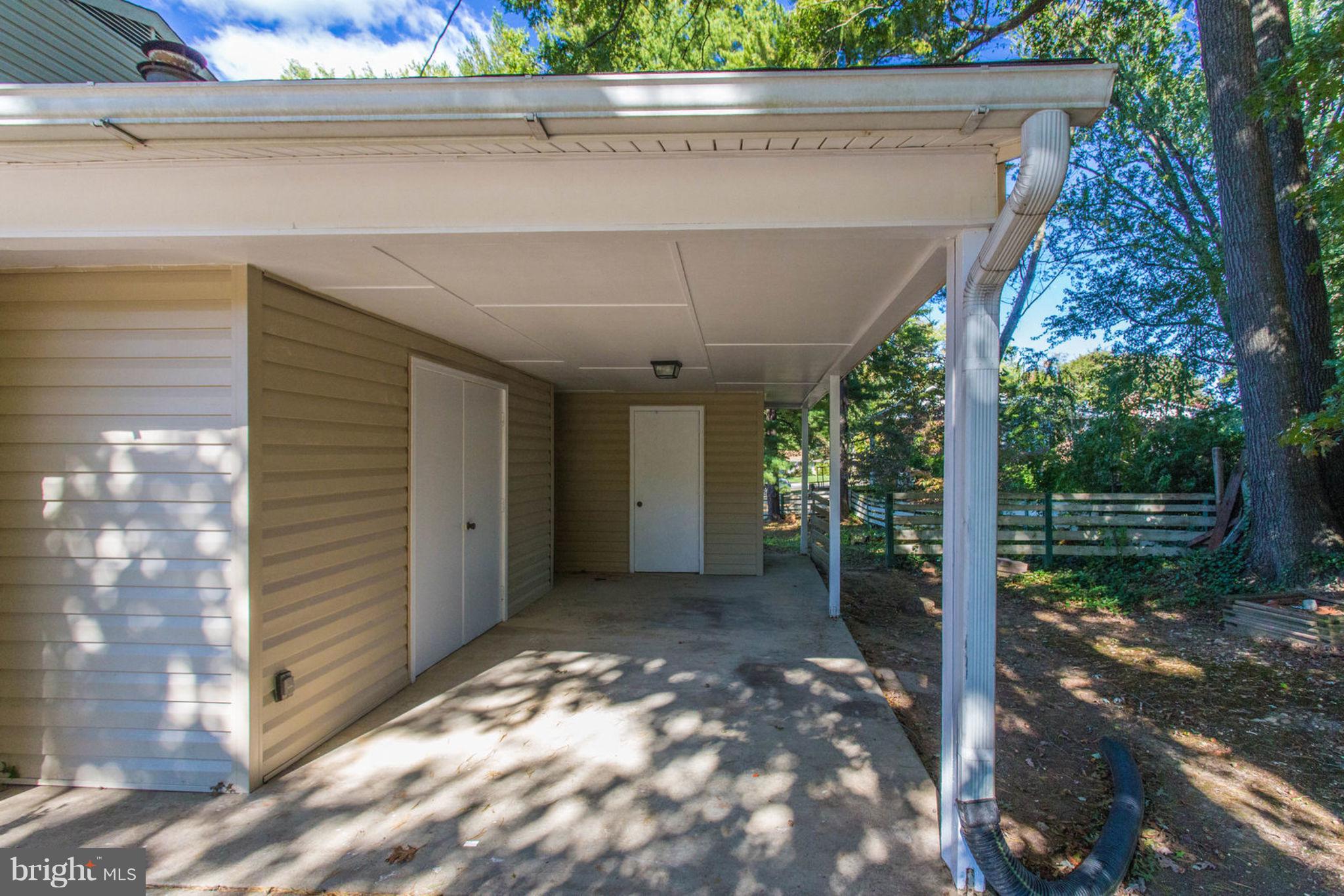 4636 Guinea Road Fairfax, VA 22032 - Photo 28 of 28 Carport w/Storage | Ample Parking in Driveway