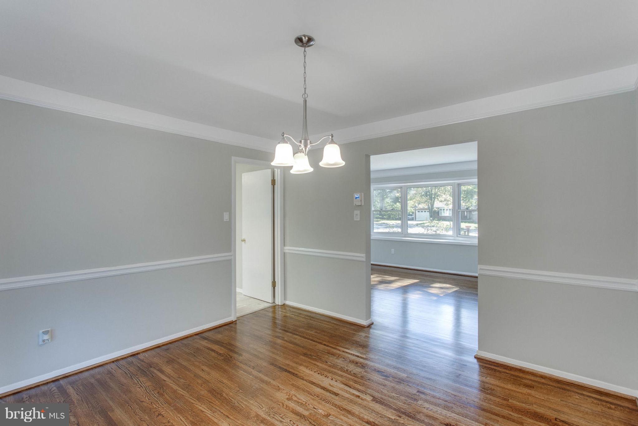 Formal Dining Room | Chair Rail & New Lighting