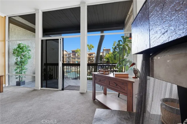 a room with furniture