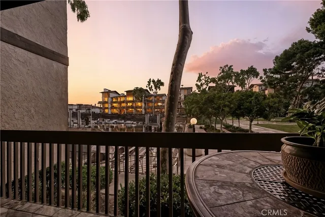 a city view from a balcony