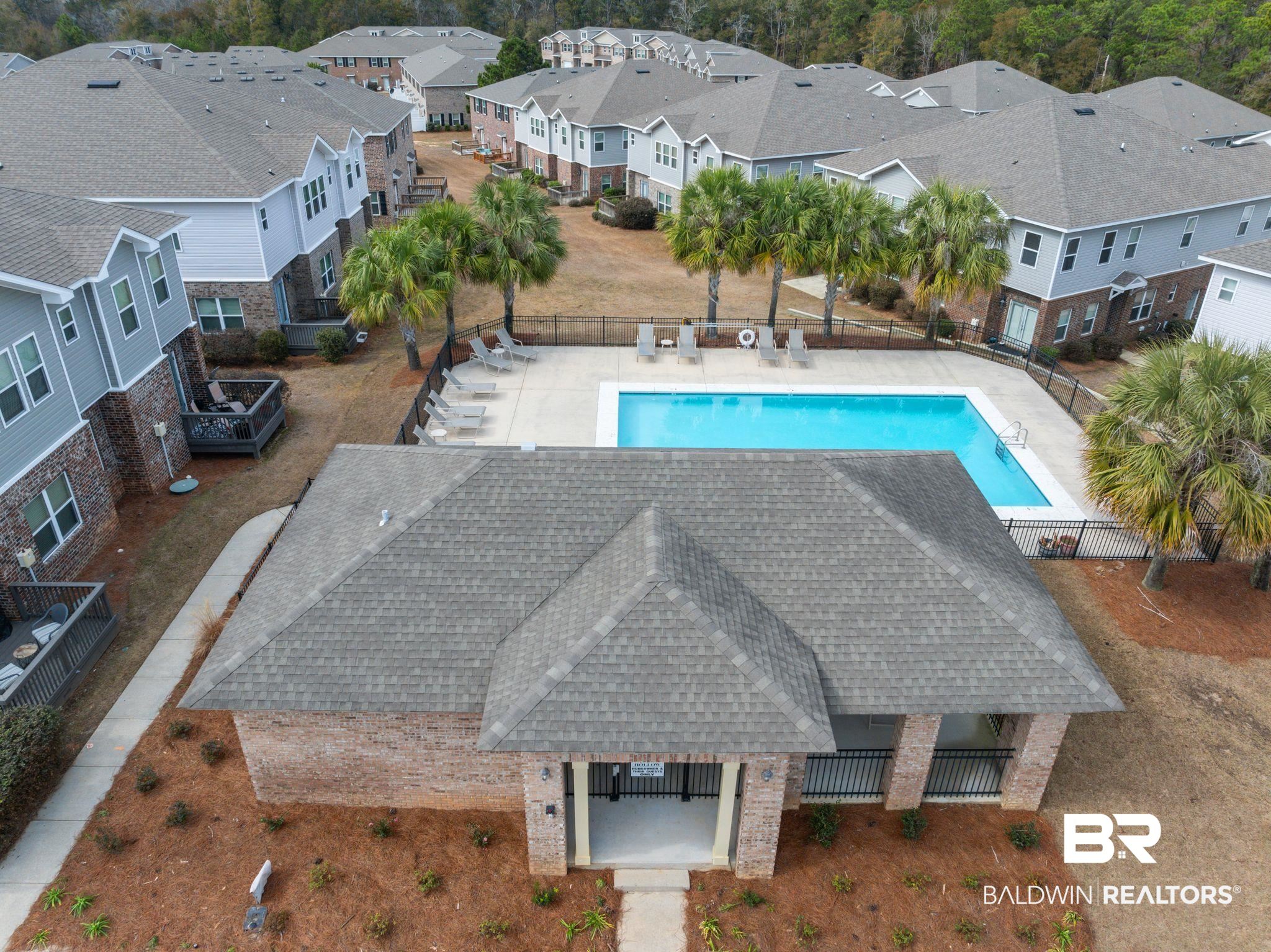 6903 Spaniel Drive, Unit B Spanish Fort, AL 36527 - Photo 26 of 28 Community pool with a residential view, a patio area, and fence