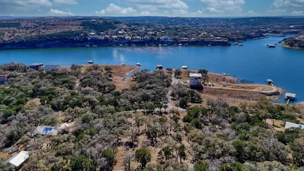 a view of a lake with a mountain