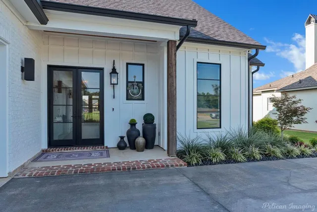a front view of a house with a porch