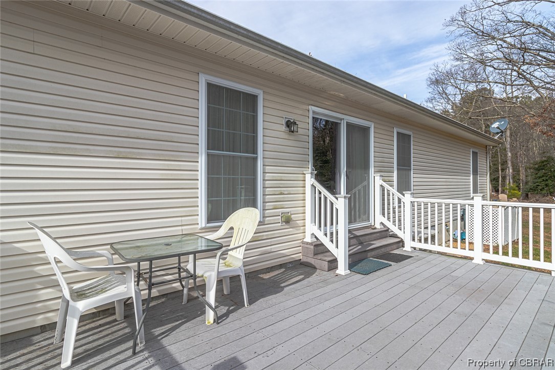 1243 Fox Point Road Reedville, VA 22539 - Photo 22 of 44 View of wooden terrace