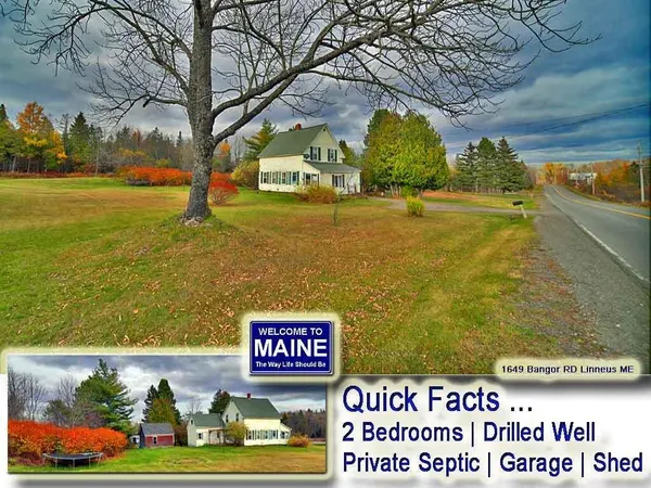 $127,500 | 1649 Bangor Road, Linneus, ME 04730
