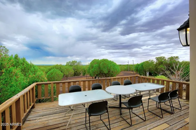 a view of balcony with furniture and stove