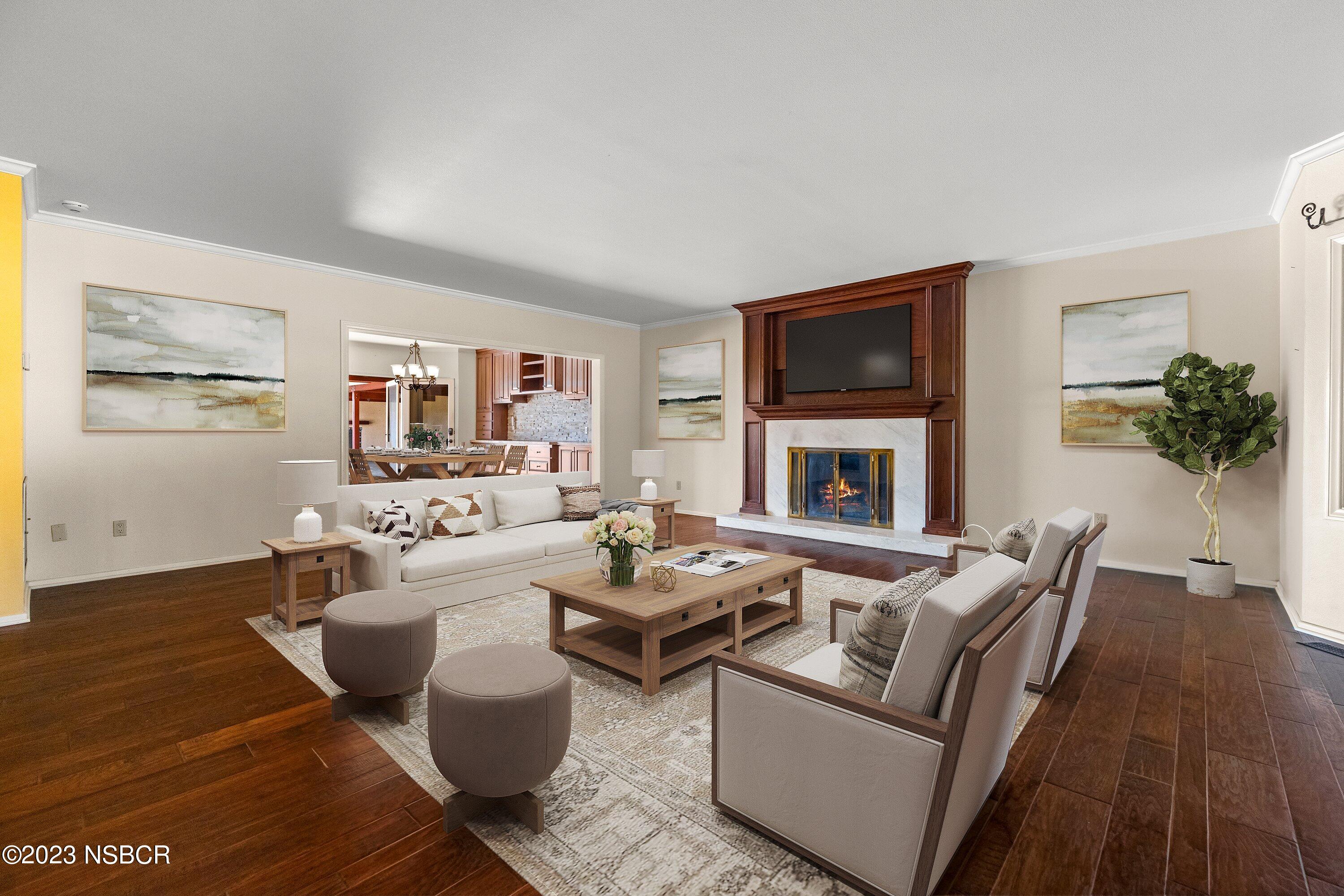 345 Meadowlark Road Santa Ynez, CA 93460 - Photo 18 of 57 a living room with furniture wooden floor and window