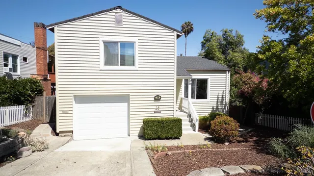 a front view of a house