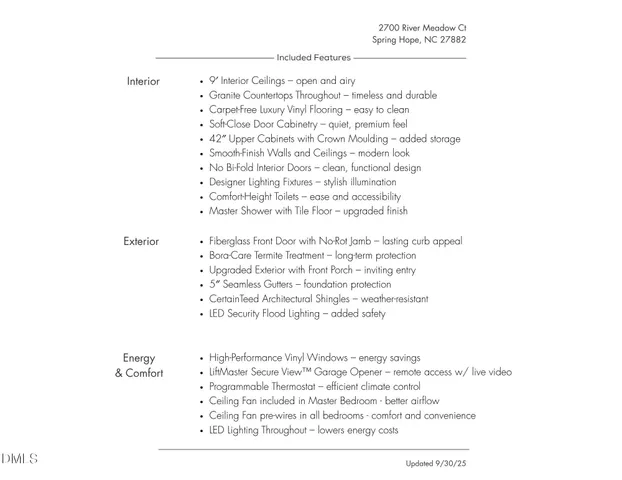 $469,900 | 2700 River Meadow, Spring Hope, NC 27882