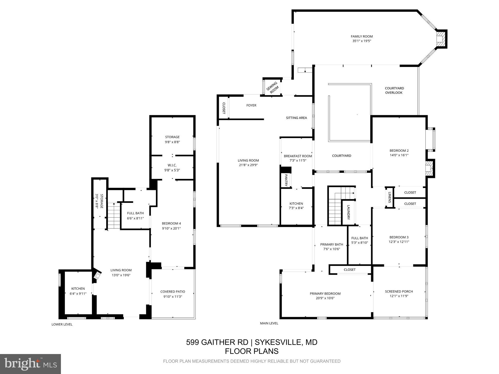599 Gaither Road Sykesville, MD 21784 - Photo 54 of 54 Floor Plans - both levels