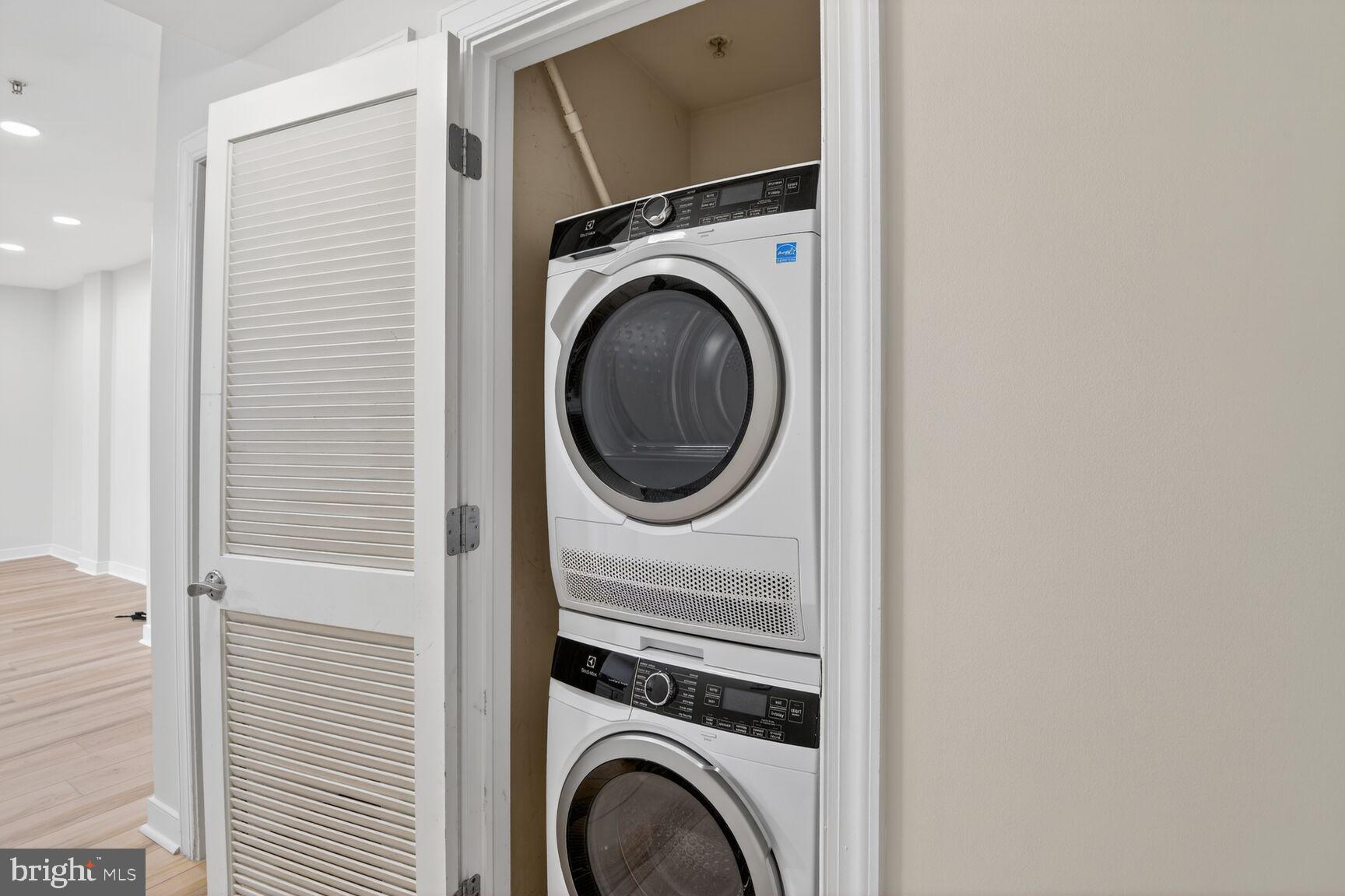 4800 Georgia Avenue Northwest, Unit 205 Washington, DC 20011 - Photo 7 of 15 a close up view of a washer and dryer