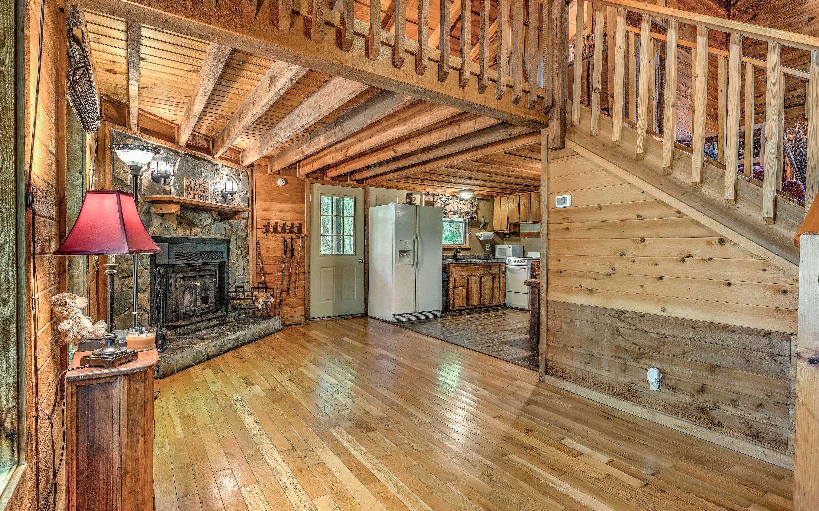 166 Nantahala Pass Road Blue Ridge, GA 30513 - Photo 20 of 40 a view of a room with wooden floor