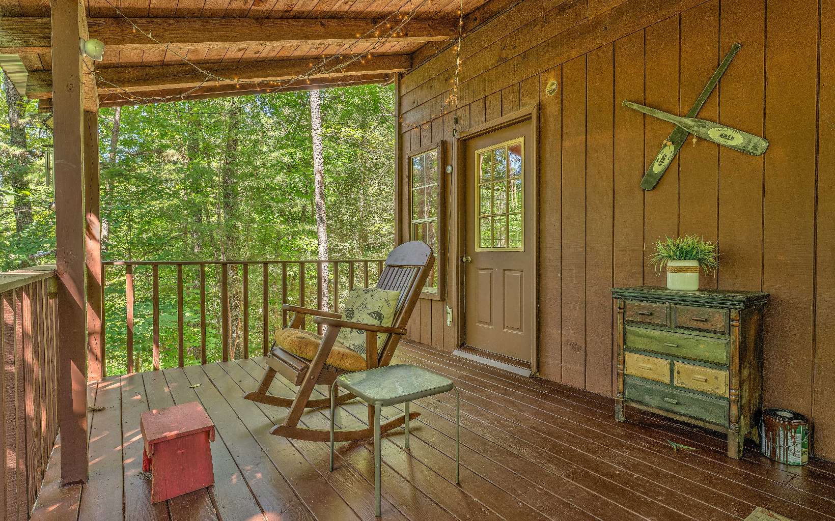 166 Nantahala Pass Road Blue Ridge, GA 30513 - Photo 31 of 40 a view of balcony with two chairs and a table