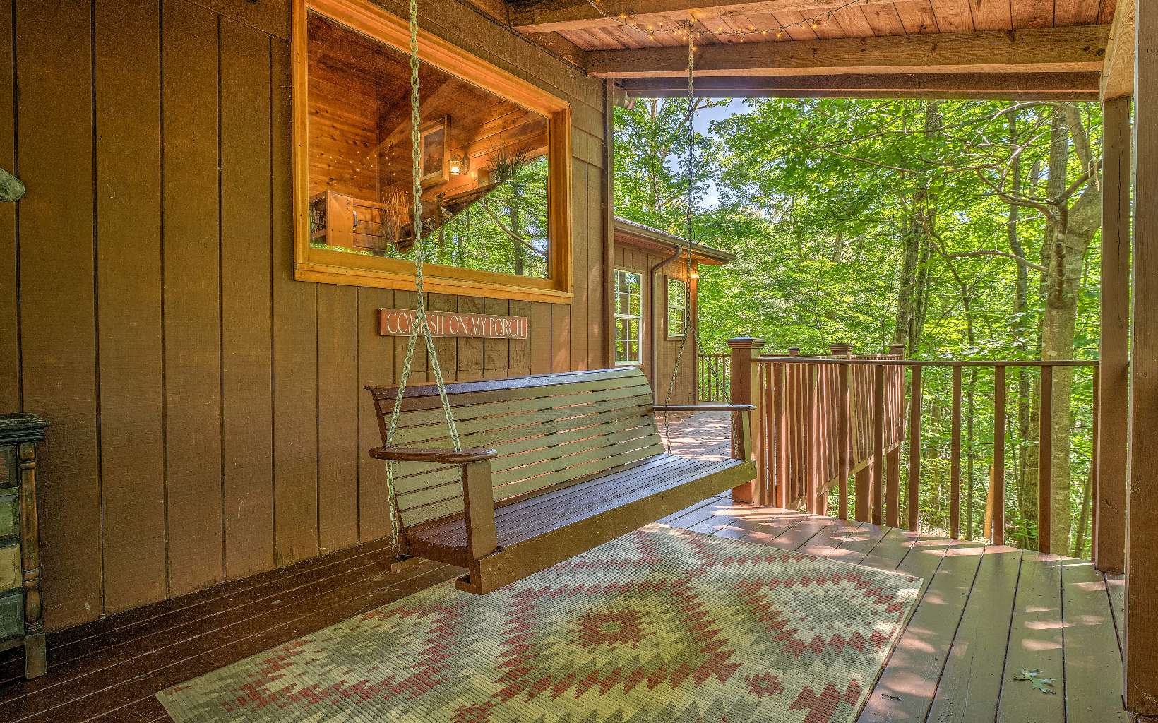 166 Nantahala Pass Road Blue Ridge, GA 30513 - Photo 32 of 40 a view of a backyard with a garden