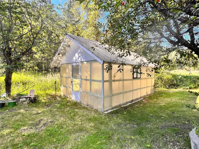 a view of outdoor space with garden