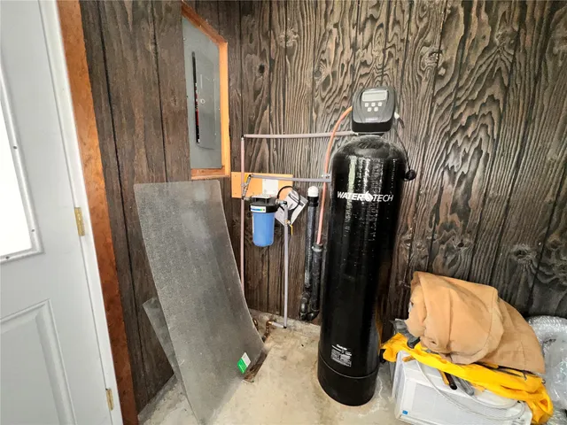 a view of water heater room