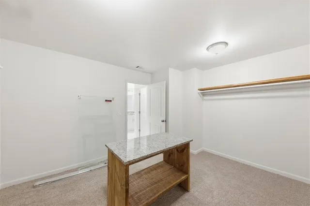 a view of an empty room