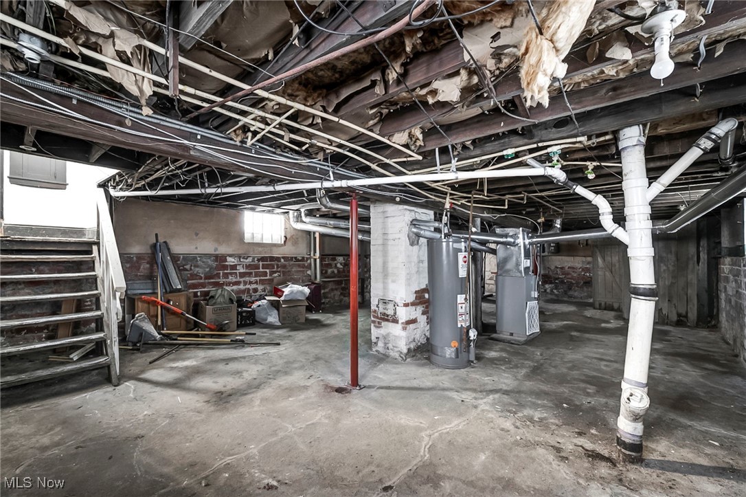 1854 Grantham Road Cleveland, OH 44112 - Photo 41 of 47 Basement featuring gas water heater and heating unit