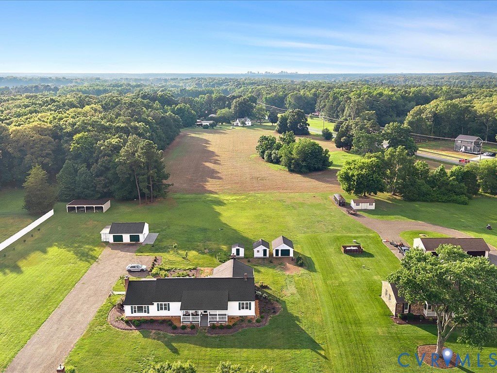 2376 Mill Road Henrico, VA 23231 - Photo 3 of 53 Aerial view showing 6 outbuildings including a 2-c