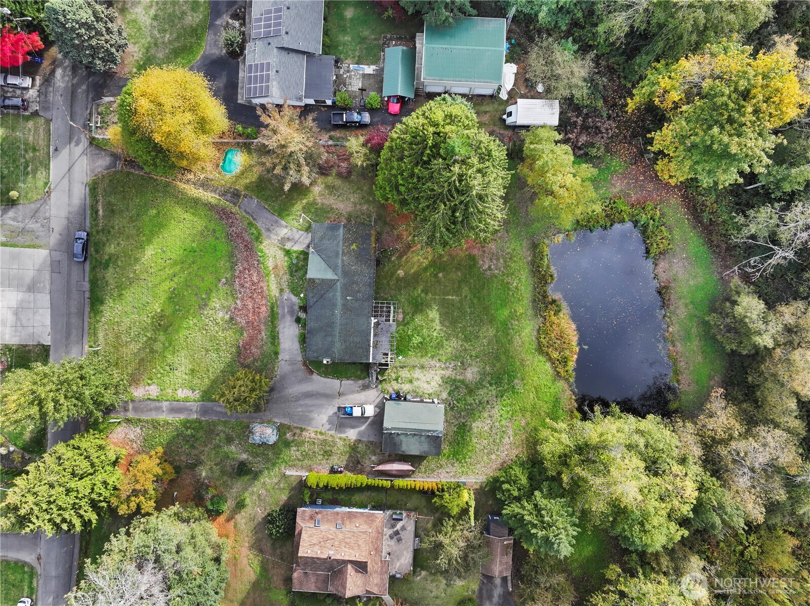 23032 7th Avenue Southeast Bothell, WA 98021 - Photo 20 of 24 an aerial view of a house with a yard and plants