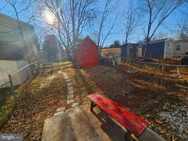 a backyard of a house