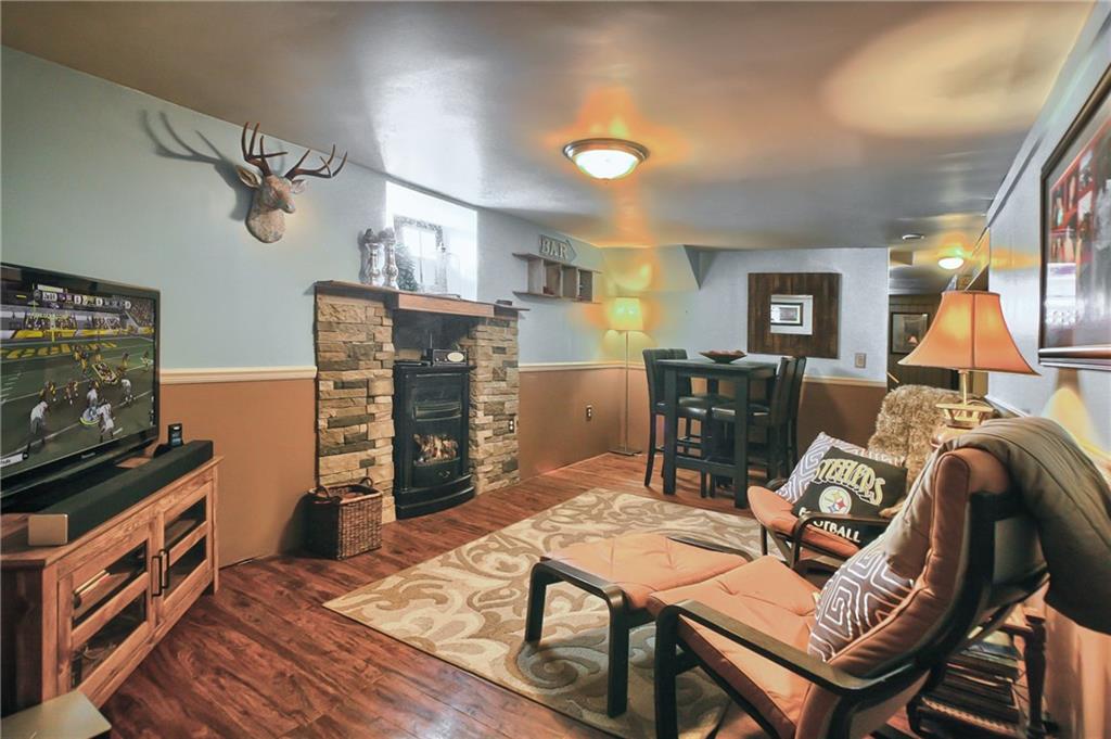 543 Hite Road Cheswick, PA 15024 - Photo 14 of 21 Finished basement, could be a game room, with gas fireplace