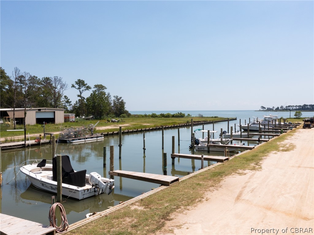 Lot 33 Beaumar Road Moon, VA 23119 - Photo 8 of 13 View of dock featuring a water view