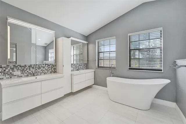 a view of a street with a balcony