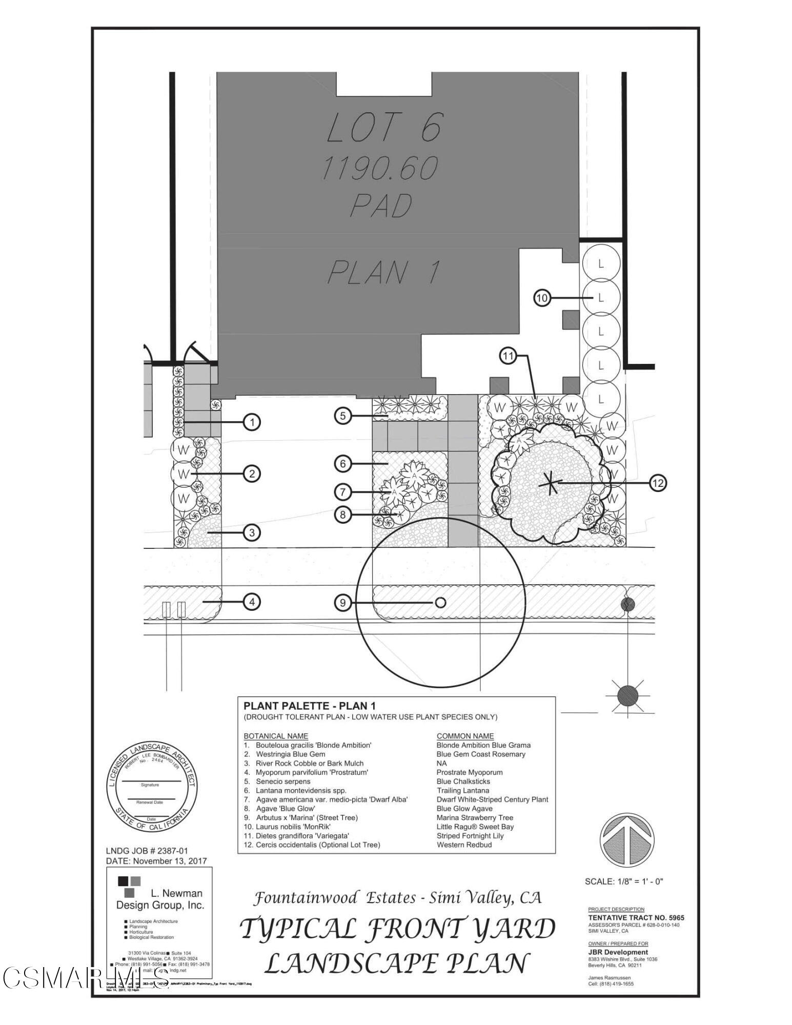 4659 Summit Avenue Simi Valley, CA 93063 - Photo 27 of 28 Fountainwood Home Landscape Plan