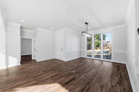 a view interior of the house and livingroom with wooden floor