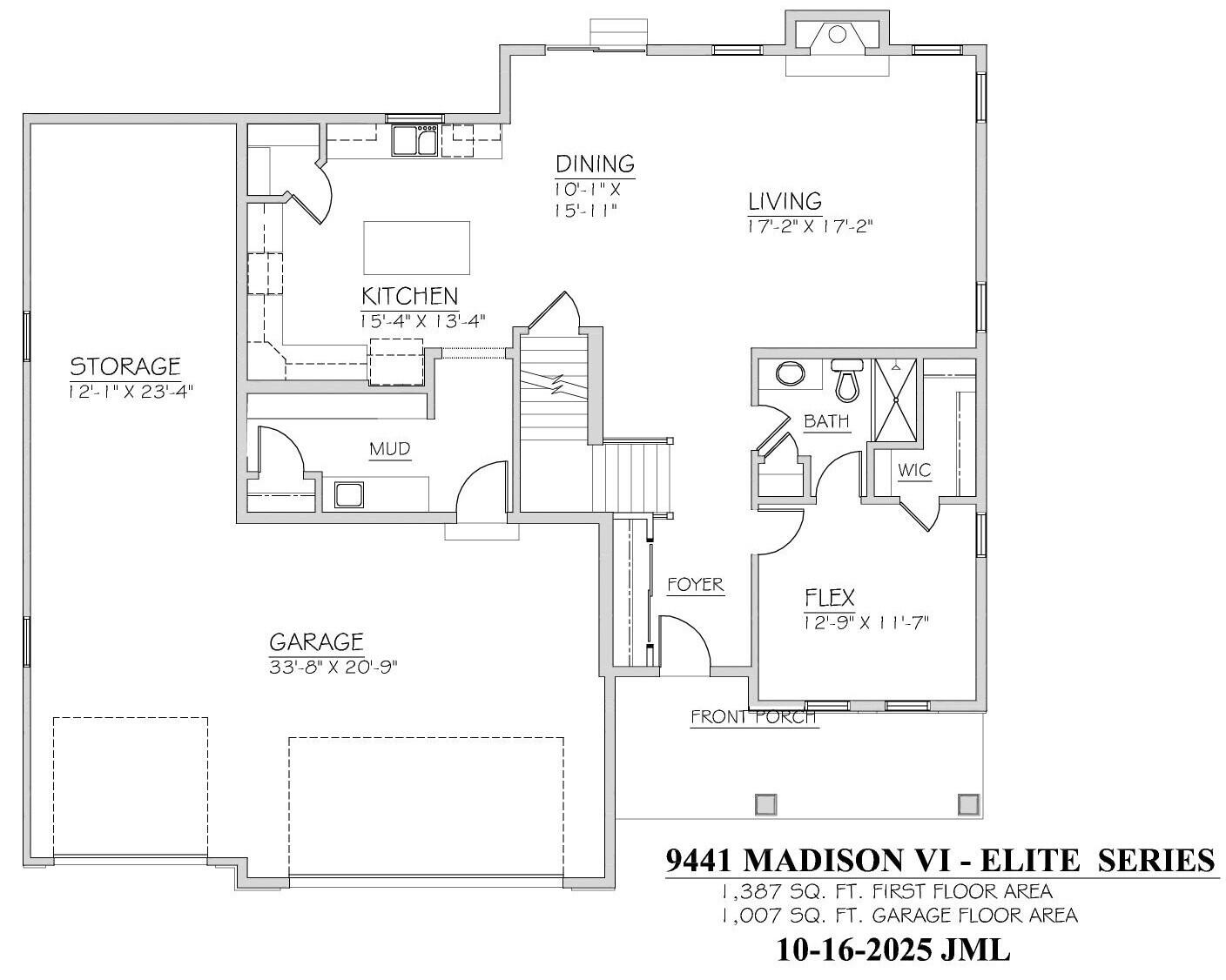 W129-s8681 Muscovy Way Muskego, WI 53150 - Photo 2 of 3 First Floor Plan