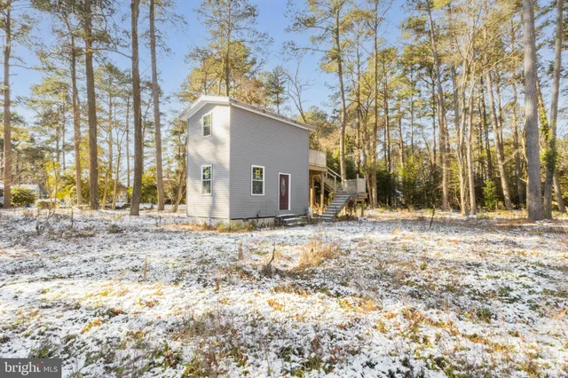 a backyard of a house